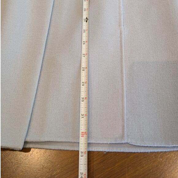 'S Max Mara Unito Angora Coat in Light Blue Virgin Wool, size 2 - Picture 5 of 11